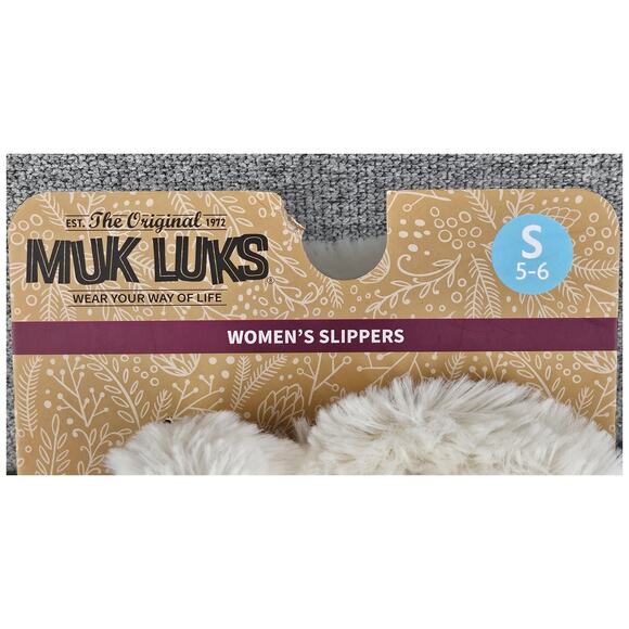 MUK LUKS WOMEN’S GRAY KNIT SLIPPER BOOTS – SIZE S (5–6) – INDOOR/OUTDOOR OUTSOLE - Picture 7 of 10